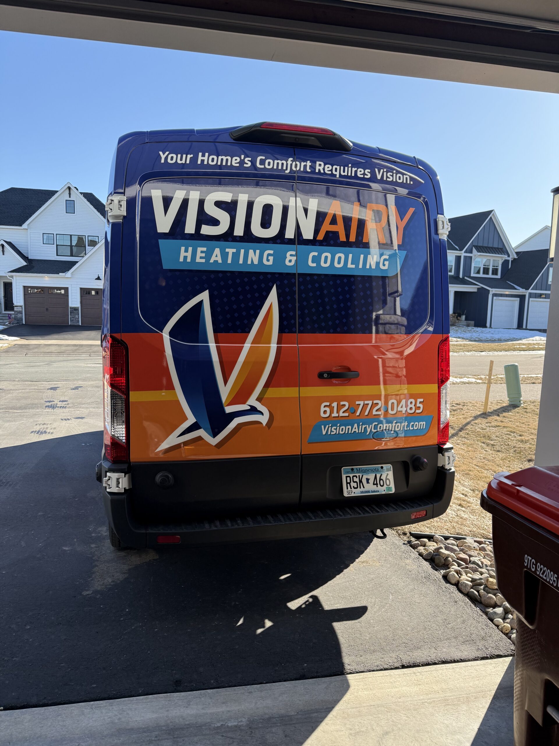 back of visionary van